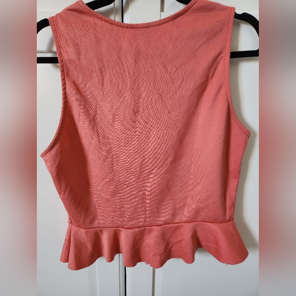 ZARA Peplum pink shirt - Picture 4 of 5